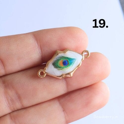 Peacock Feather Charms for Rakhi