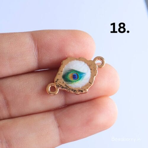 Peacock Feather Charms for Rakhi
