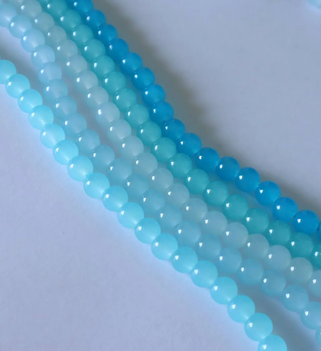 Blue Tone Glass Beads