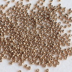 Classic Gold Matte Seed Beads | Size-2.5mm | 20gm