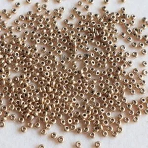 Classic Gold Matte Seed Beads | Size-2.5mm | 20gm
