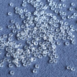 Crystal Clear Seed Beads | Size-2mm | 20gm