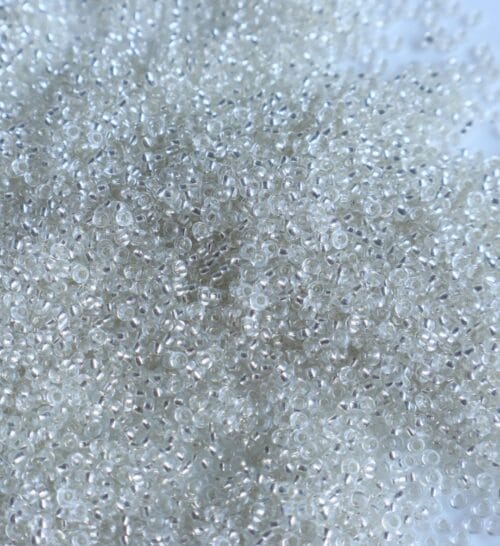Crystal Clear Seed Beads | Size-2mm | 20gm