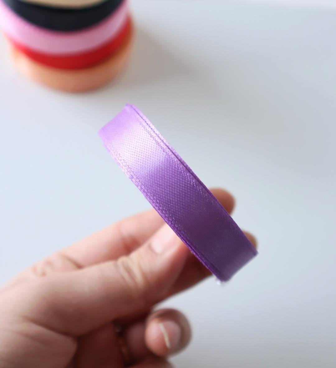 Lavender Satin Ribbon