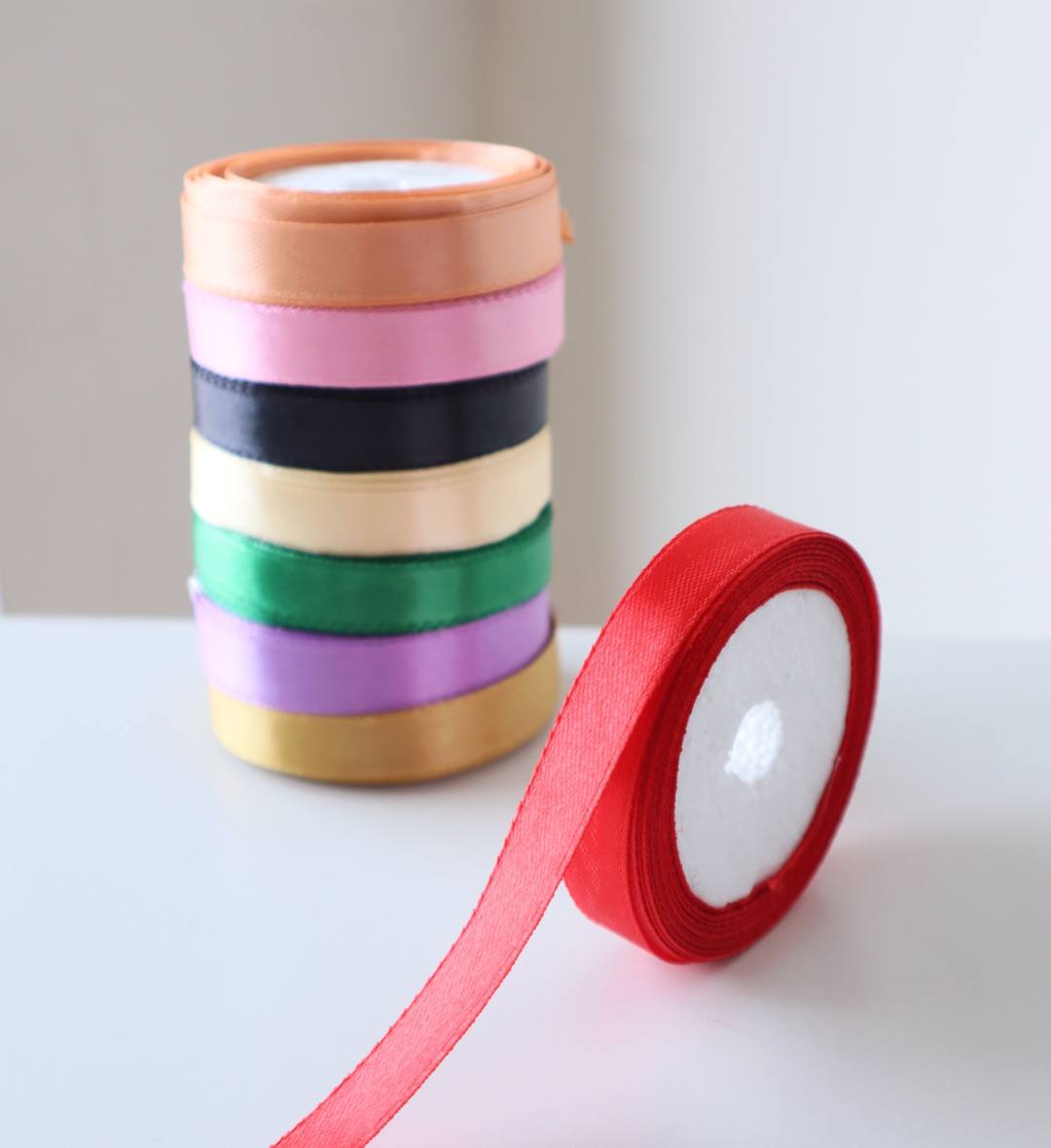 Satin Ribbons for Decoration, Gift Wrapping, & Other Multi-Purpose Use