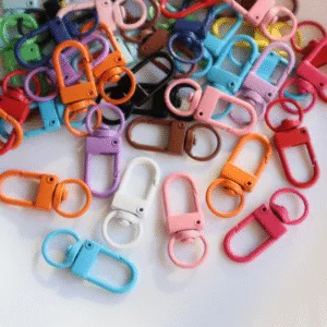 Colorful Metal Lobster Clasps for Bag Charms & Keychains (Multi-Color)