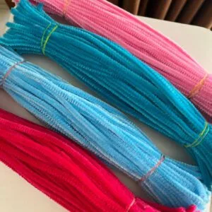 Craft Pipe Cleaners (Approx.100 Pcs) | Soft Chenille Stems for DIY & Art Projects-F