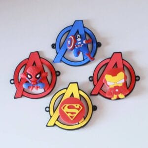Superhero Silicone Pinner Rakhi Charms