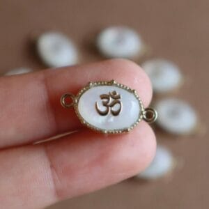Premium Om Connector Charm For Bracelet & Rakhi Making