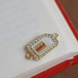 Bro Crystal Connector Charm