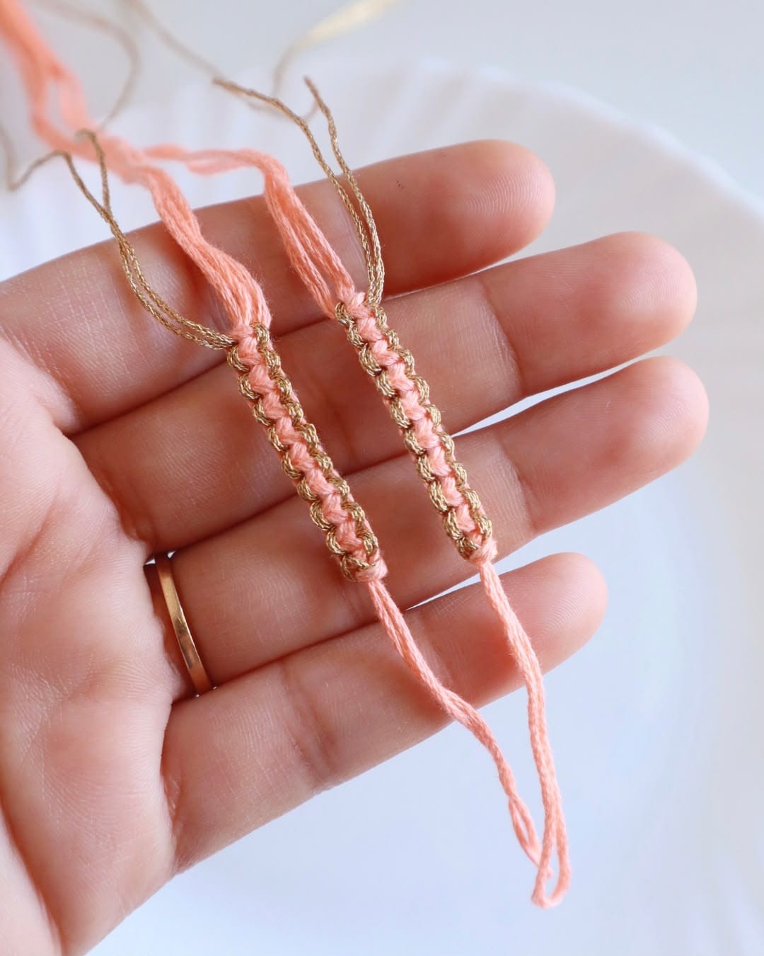 Golden Twist Rakhi Making Threads