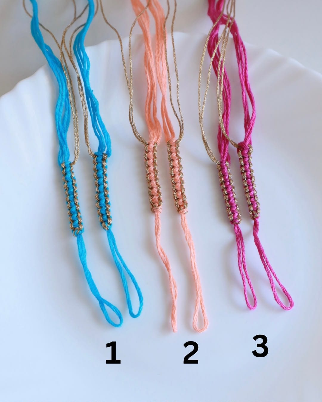 Golden Twist Rakhi Making Threads