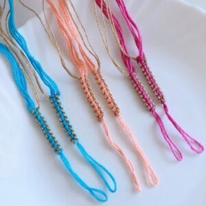 Golden Twist Rakhi Making Threads