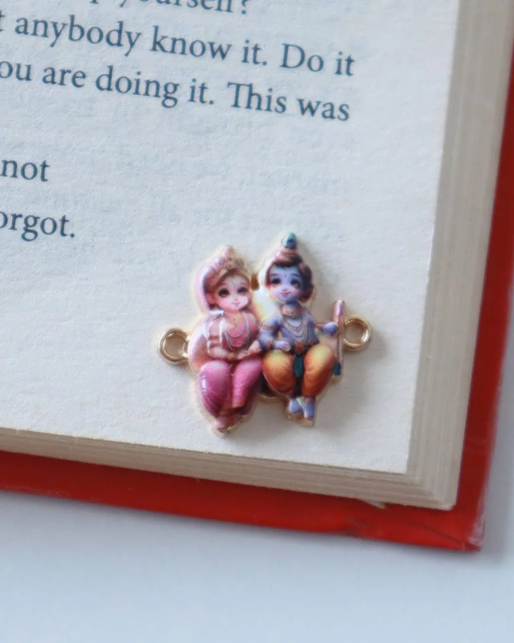 Radha Krishna Rakhi Connector Charm