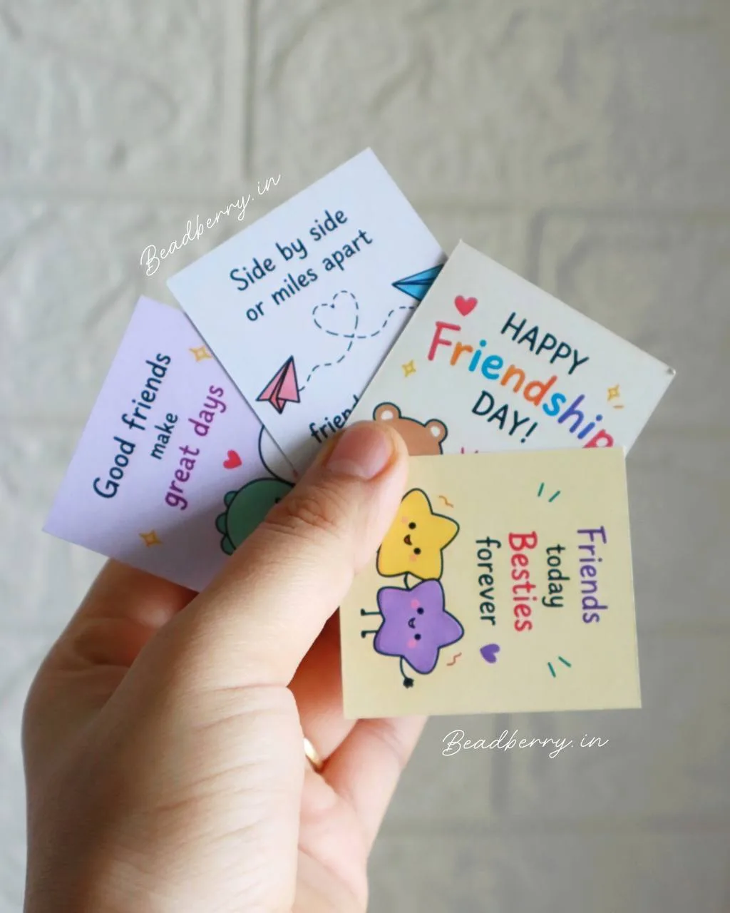 Friendship Day Mini Cards-Set of 12