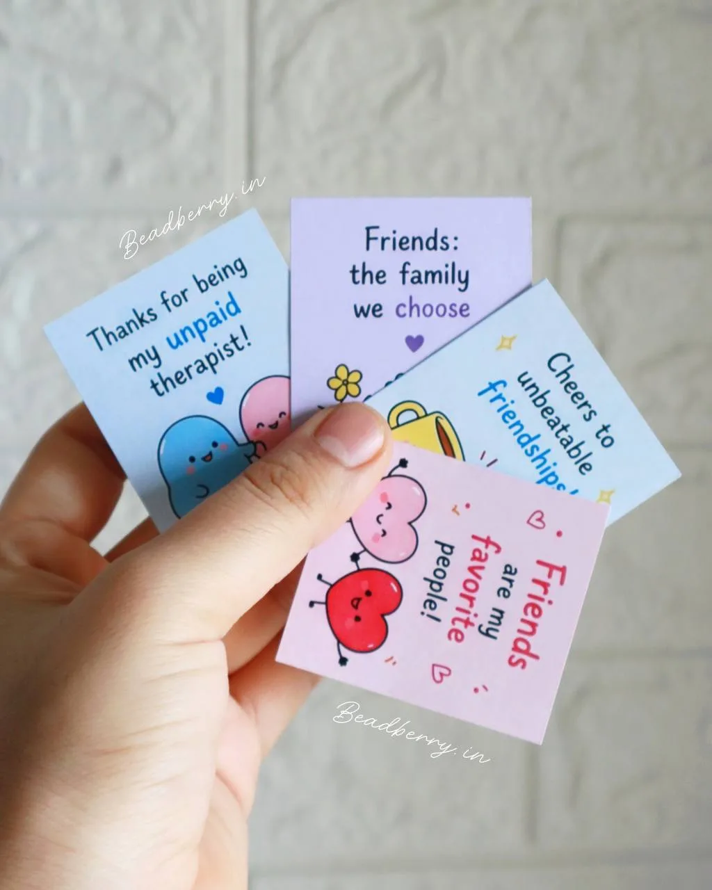 Friendship Day Mini Cards-Set of 12