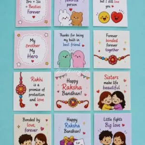 Rakshabandhan Mini Cards-Set of 12