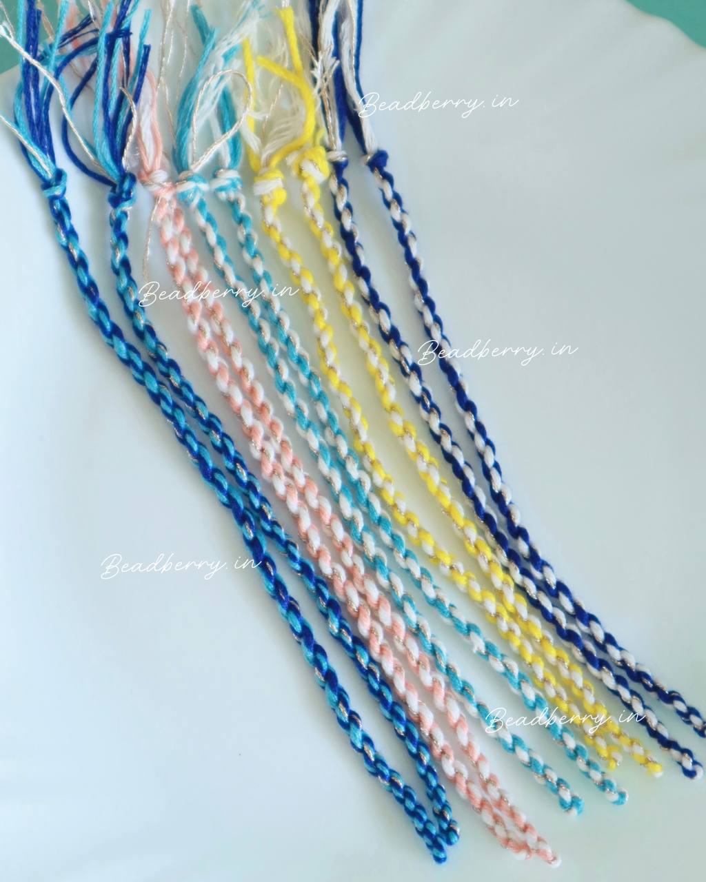 Twisted Dual Color Rakhi Making Threads
