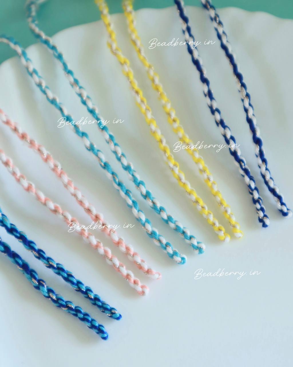 Twisted Dual Color Rakhi Making Threads