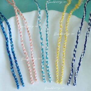 Twisted Dual Color Rakhi Making Threads