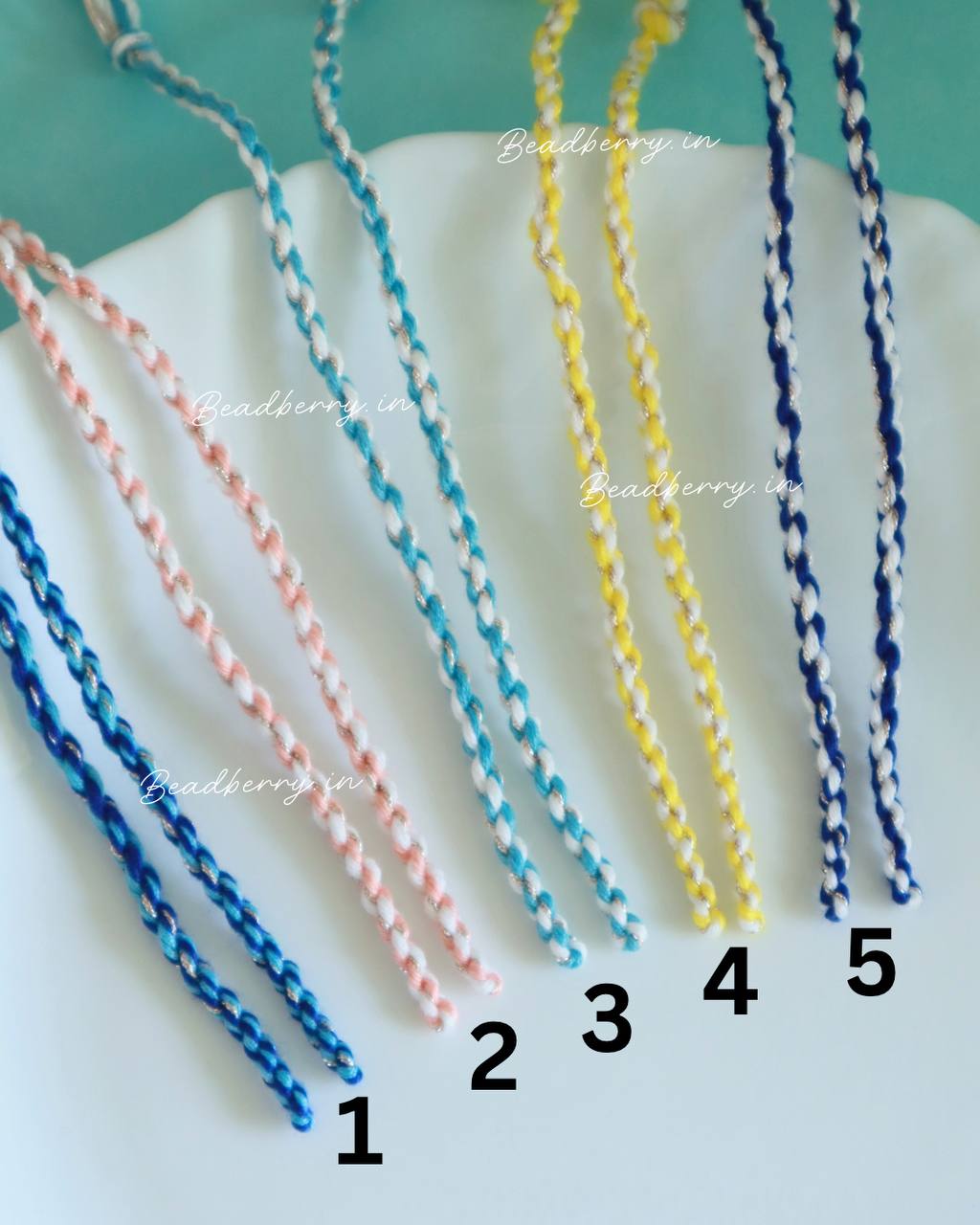 Twisted Dual Color Rakhi Making Threads