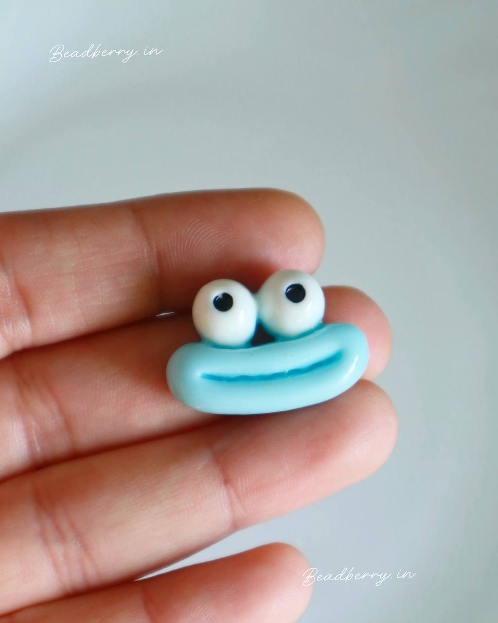 Googly Eye Smiley Flatback Charm
