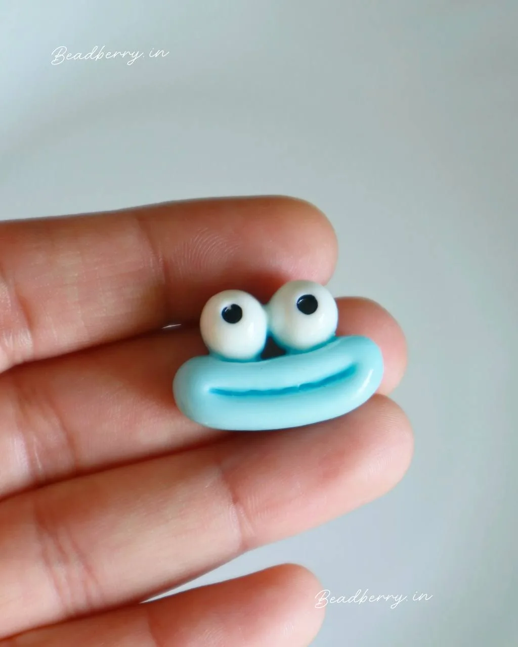 Googly Eye Smiley Flatback Charm