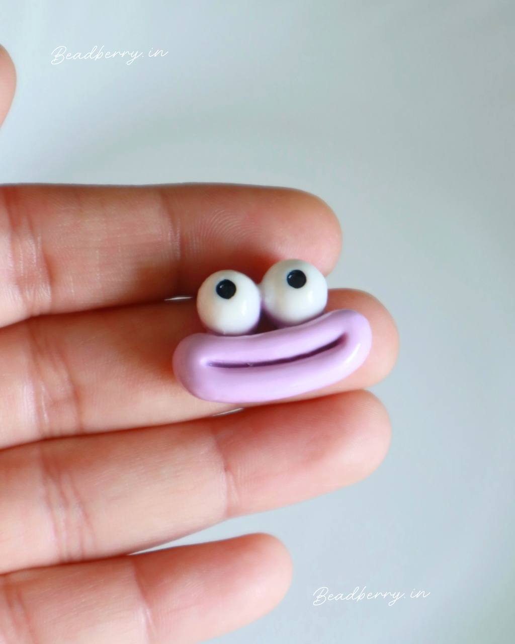 Googly Eye Smiley Flatback Charm
