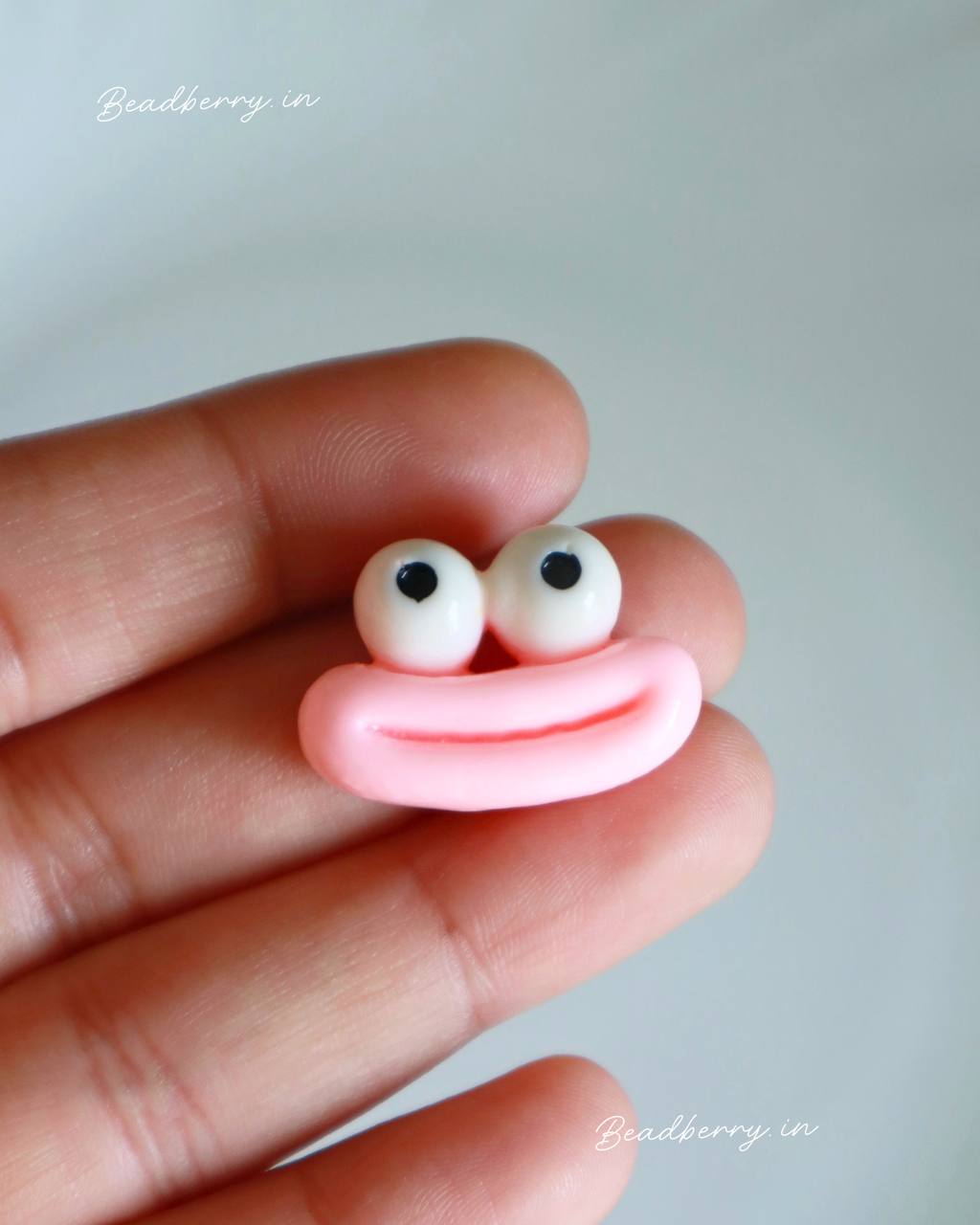 Googly Eye Smiley Flatback Charm