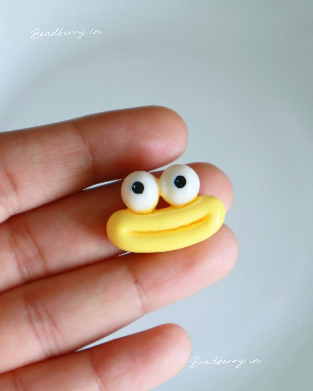 Googly Eye Smiley Flatback Charm
