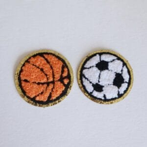 Chenille Sports Ball Patch Stickers