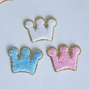 Cute Chenille Crown Patch Stickers